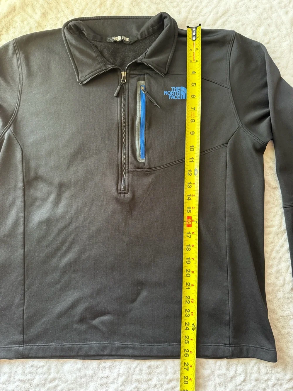 The North Face Men’s XL Black WindWall 1/4 Zip Fleece Lined Pullover